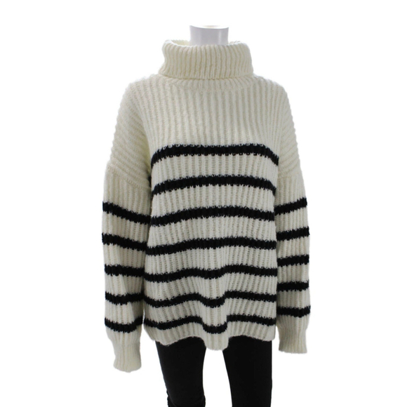 Anthropologie Sweaters - Line & Dot Womens Ariel Sweater - White/Black Anthropologie Line